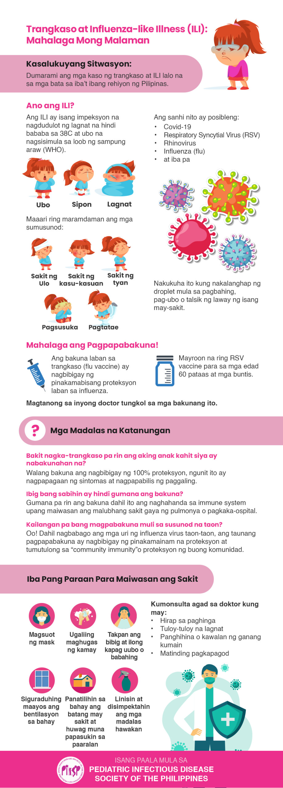 #FLU & ILI Infographics ( English & Filipino Version )